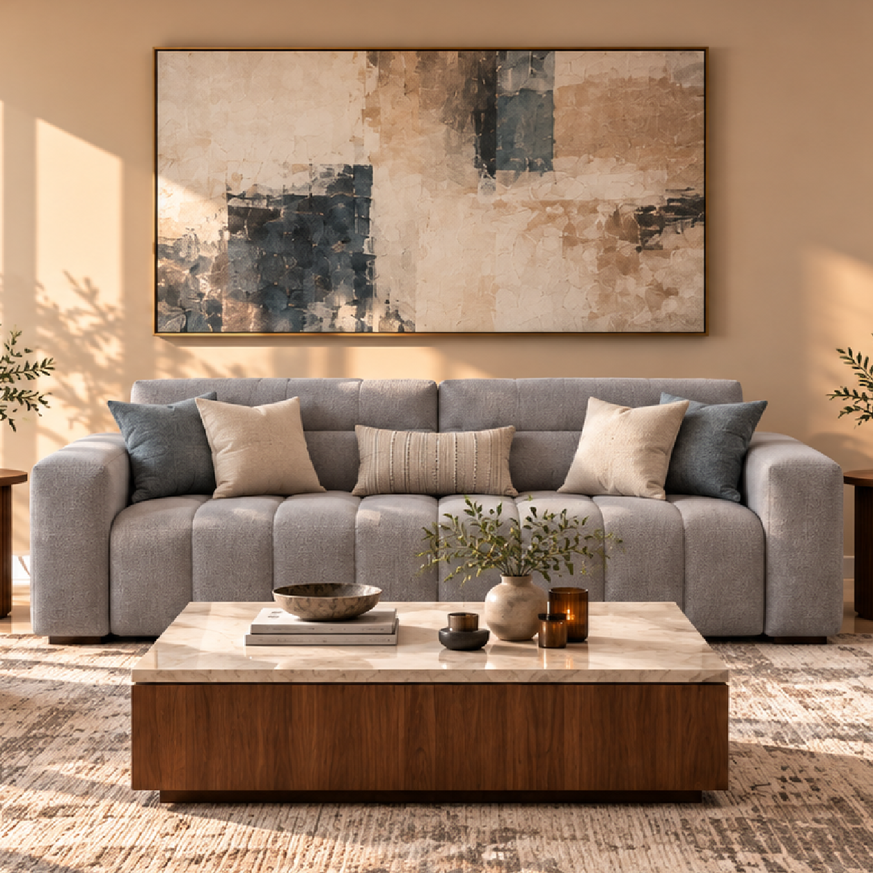 Cloud 3+1+1 luxury fabric sofa by Furniverse