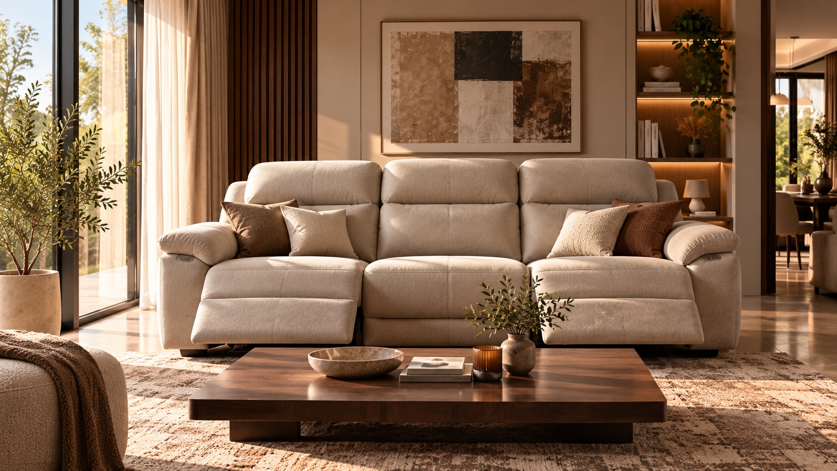 Furniverse recliner designed for everyday comfort in residential interior