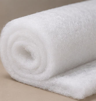 Soft resilient polyester fibre filling used for sofa back cushioning